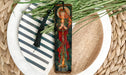 a picture of a bookmark with a picture of a woman on it