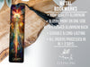 a bookmark with a picture of a person on it