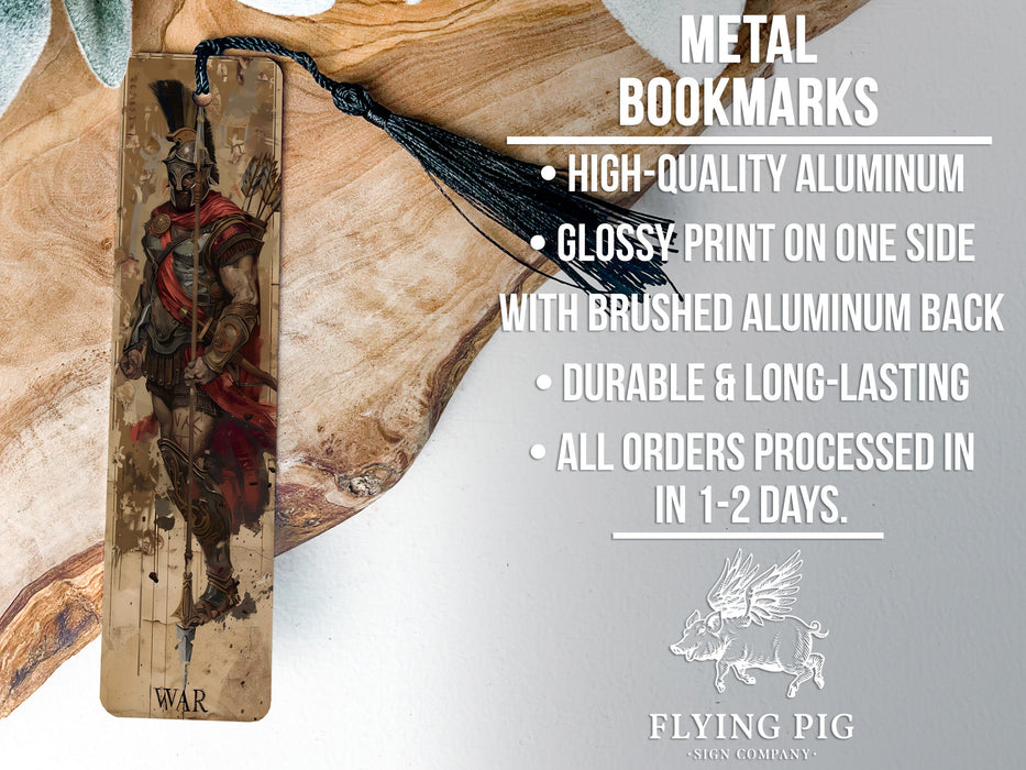 a bookmark with a picture of a man on it
