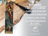 a bookmark with an image of a woman and a cat on it