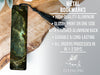 a bookmark with a picture of a forest on it