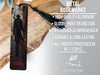 a metal bookmark with a black figure on it