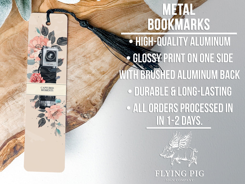a bookmark with a floral design on it