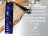 a close up of a blue object on a table