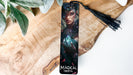 a bookmark with a picture of a woman on it