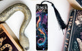 a bookmark with a dragon design on it