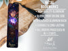 a bookmark with an image of a woman holding a crystal ball