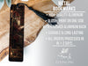 a bookmark with a picture of a man sitting on a bench