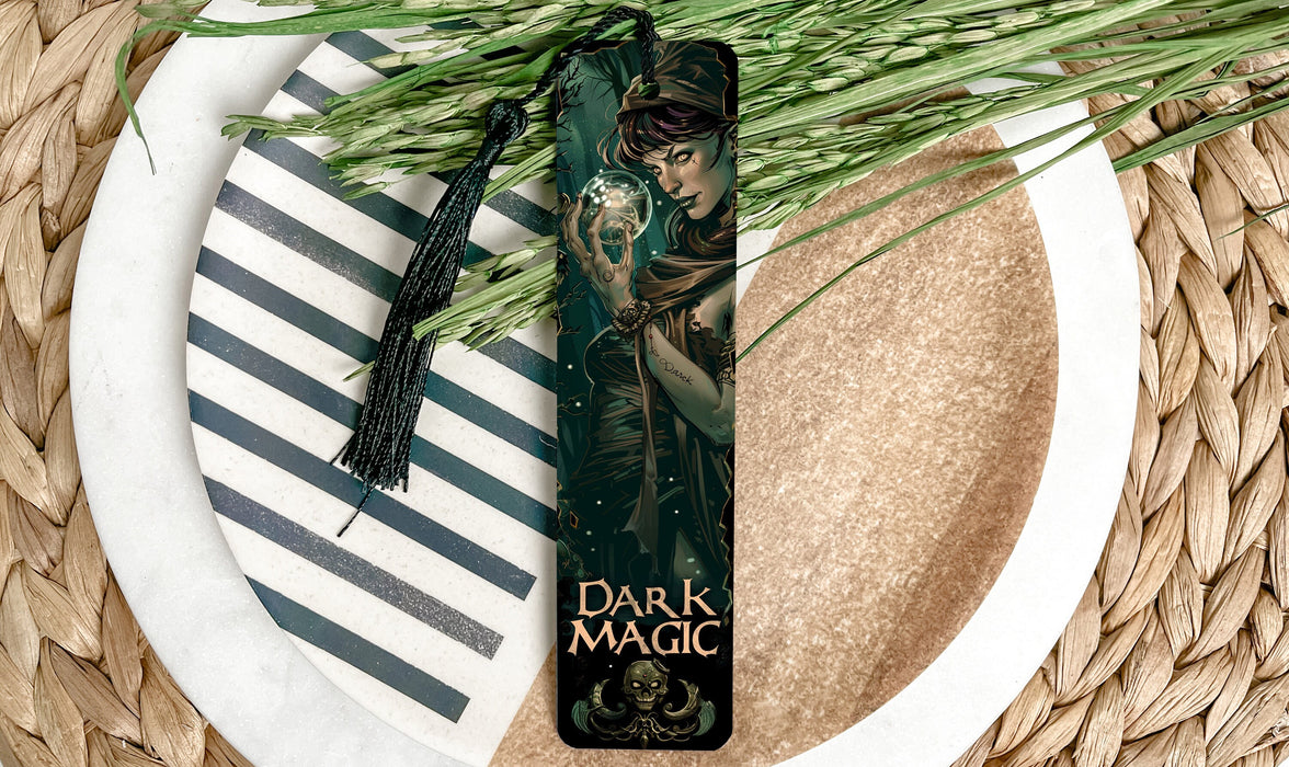 a bookmark with a picture of a woman on it
