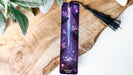 a purple case with a purple design on it