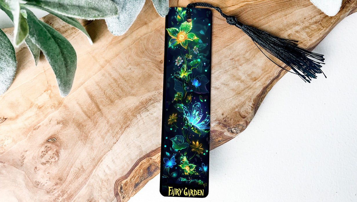 a bookmark with a picture of flowers on it