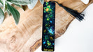 a bookmark with a picture of flowers on it