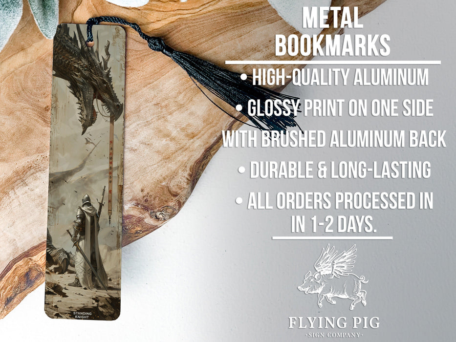 a metal bookmark with a picture of a horse on it