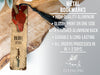 a metal bookmark with a red bird on it