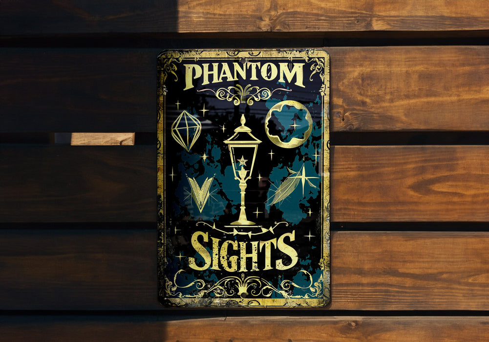 a close up of a sign on a wooden wall