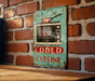 a sign on a brick wall that says coded cuisine