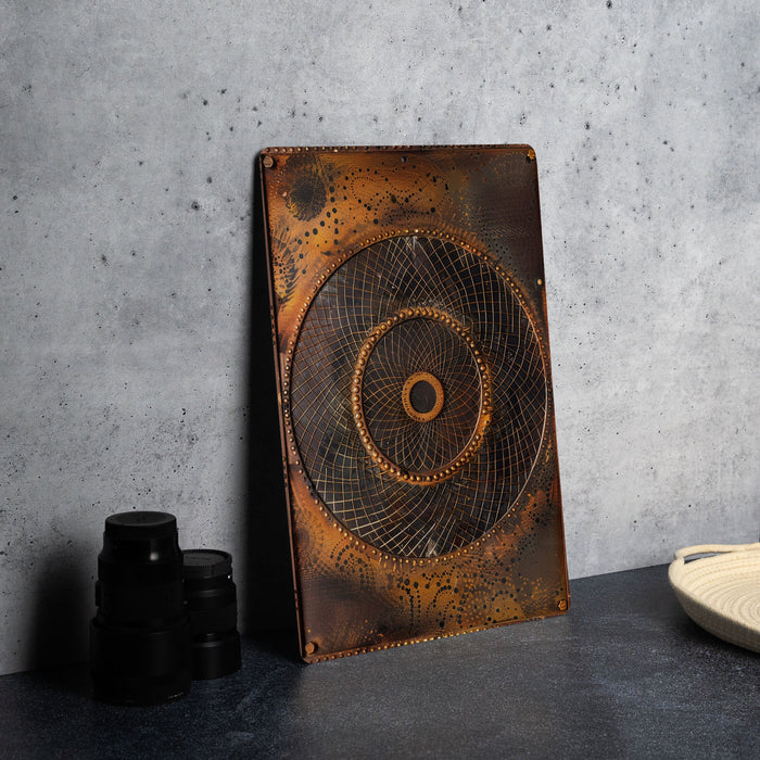 a picture of a metal object on a table