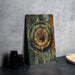 a picture of a clock on a table
