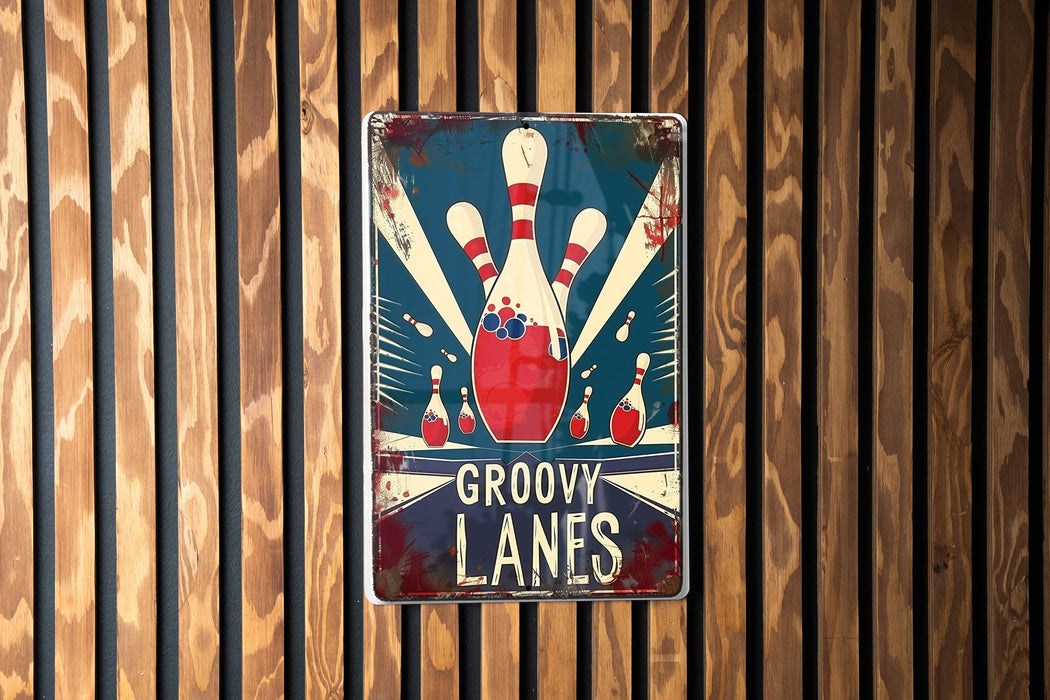a sign that is on a wooden wall