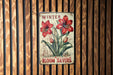 a sign on a wooden wall that says winter bloom savers
