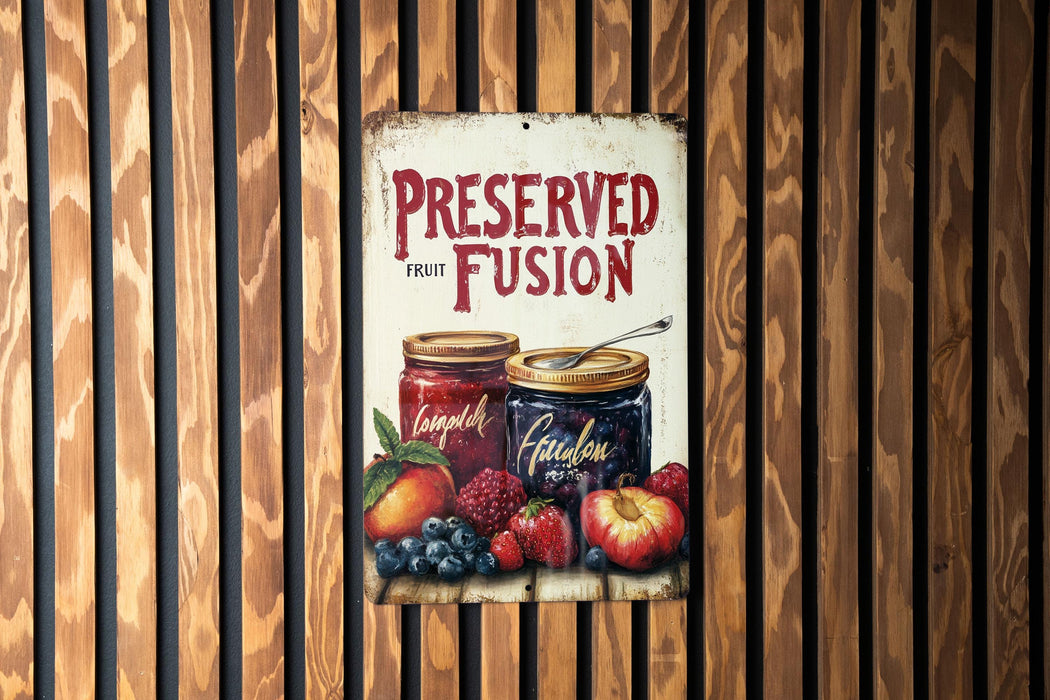 a picture of a sign on a wooden wall