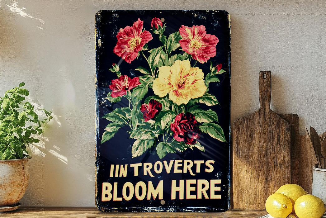 a picture of a sign that says inntrovers's bloom here