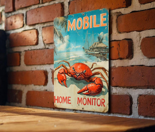a picture of a crab on a brick wall