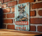 a picture of a raccoon wearing a cowboy hat