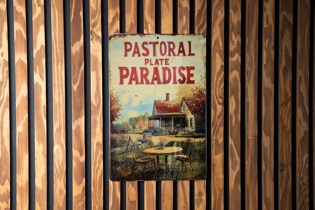 a picture of a sign on a wooden wall