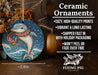 a ceramic ornament with a dolphin on it
