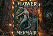 there is a sign with a mermaid on it