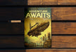 a book about adventure awaits on a wooden bench