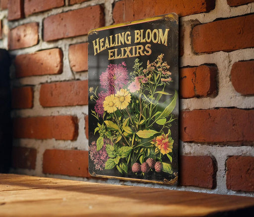 a picture of a sign on a brick wall