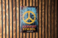 a sign on a wall that says harmony symbol overload
