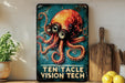 a painting of an octopus on a wall