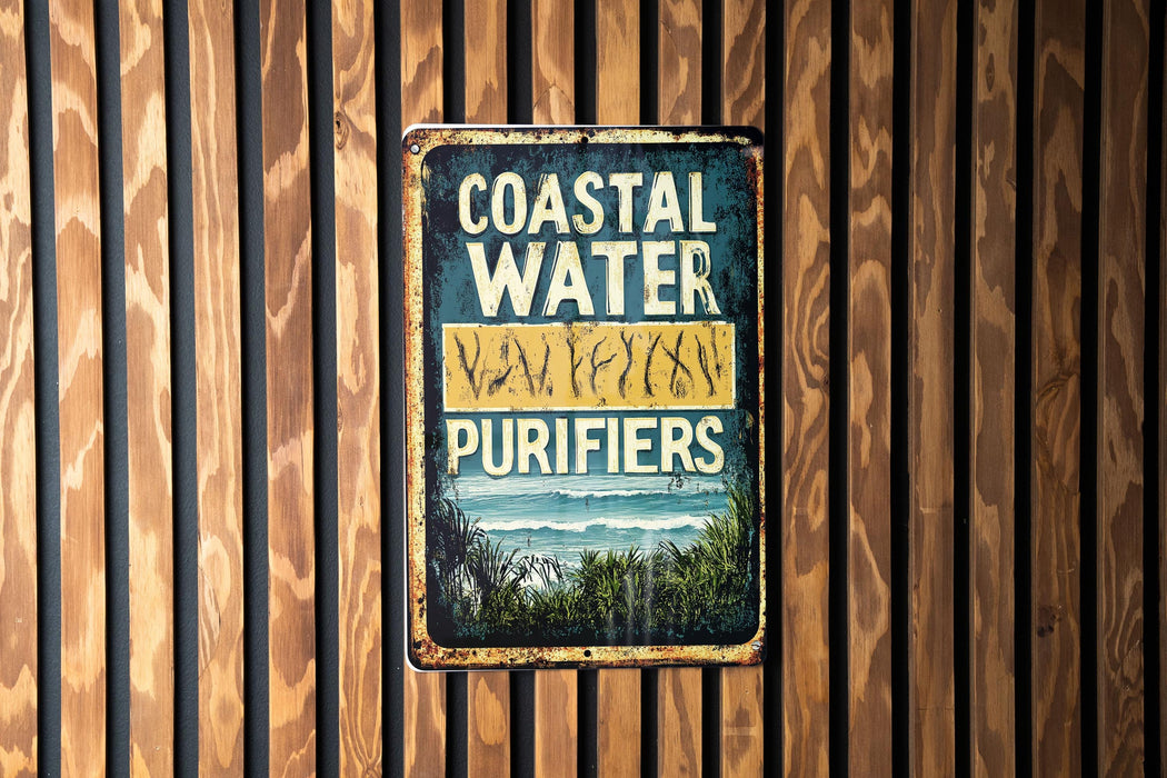 a sign on the side of a wooden wall