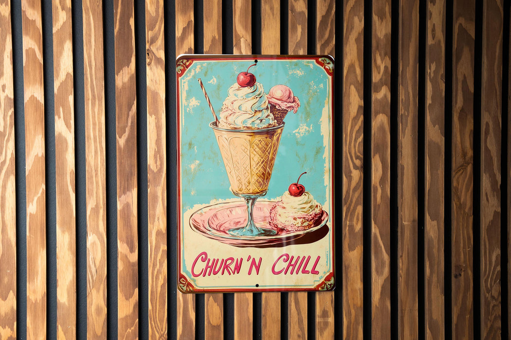 a picture of a sign on a wooden wall