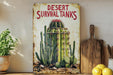 a picture of a desert survival tank on a shelf