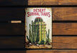 a sign on a wooden wall that says desert survival tanks