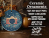 a ceramic ornament with a camera on it