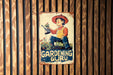 a sign on the side of a building that says gardening guru