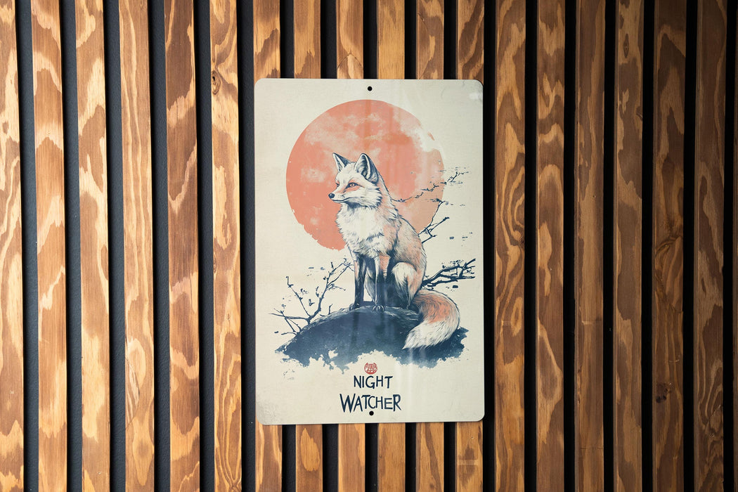 a picture of a wolf sitting on top of a wooden wall