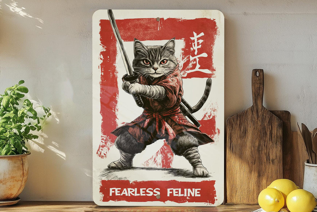 a picture of a cat holding a sword