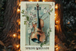 a picture of a violin on a tree