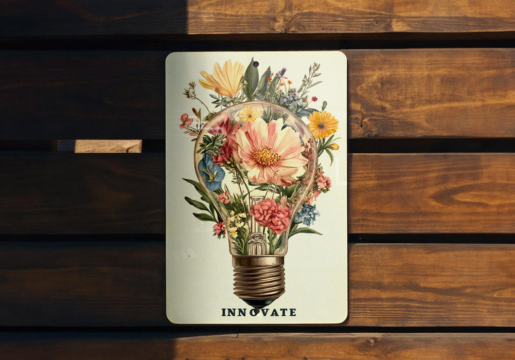 a picture of a light bulb with flowers in it