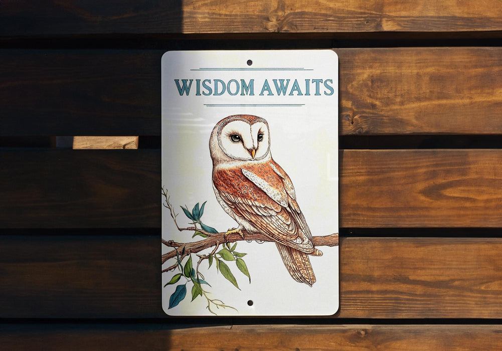 a picture of an owl sitting on a tree branch