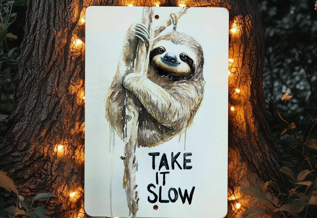 a picture of a slotty hanging on a tree