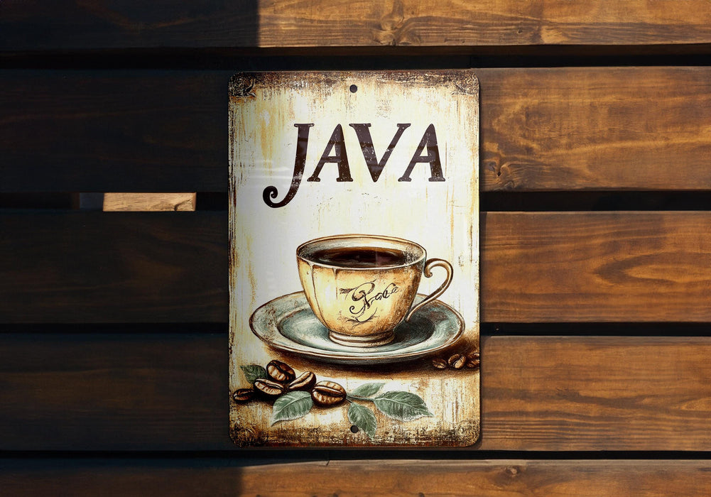 a sign with a cup of coffee on it