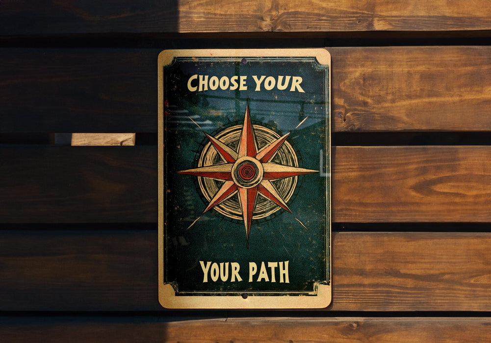 a close up of a sign on a wooden bench