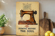 a picture of a sewing machine on a shelf